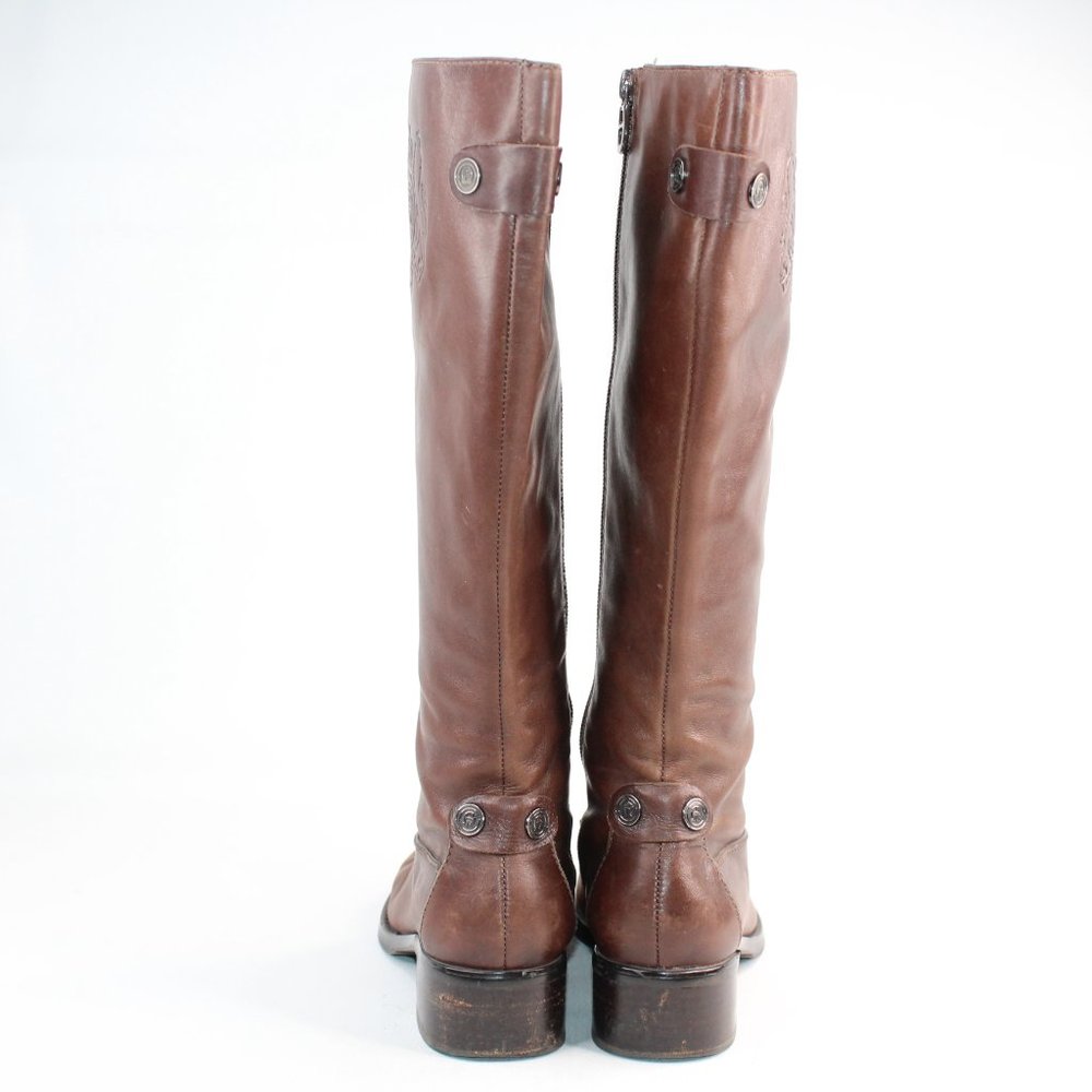 Etienne Aigner EVIRA Brown Leather Knee High Boots #137 - Picture 6 of 9